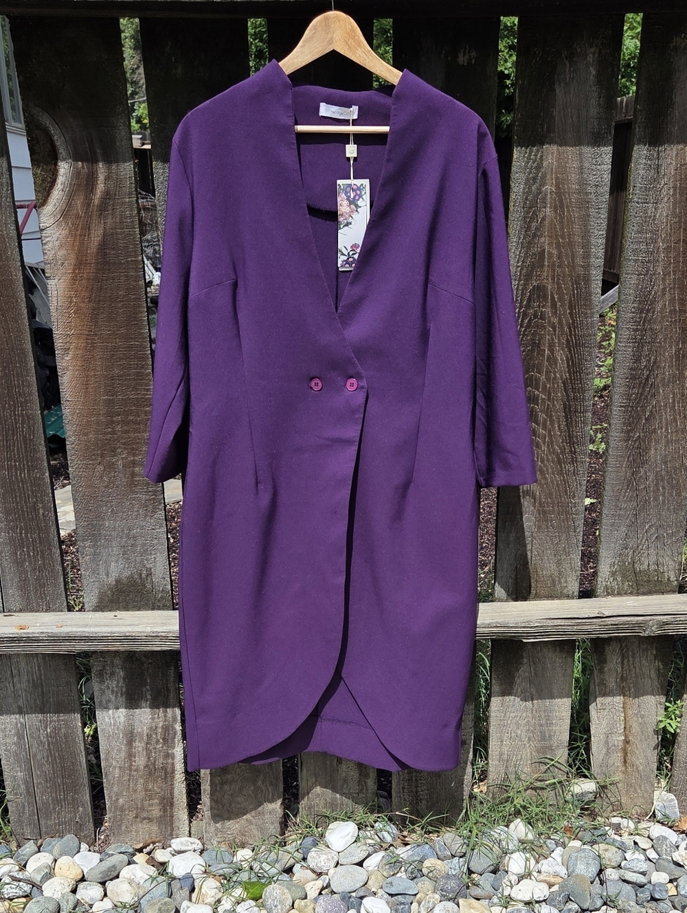 Eggplant dress blazer Nelly&Co new with tags size 44